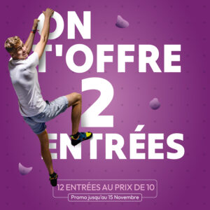 Climb Up Paris Porte d'Italie : 12 entrées au prix de 10