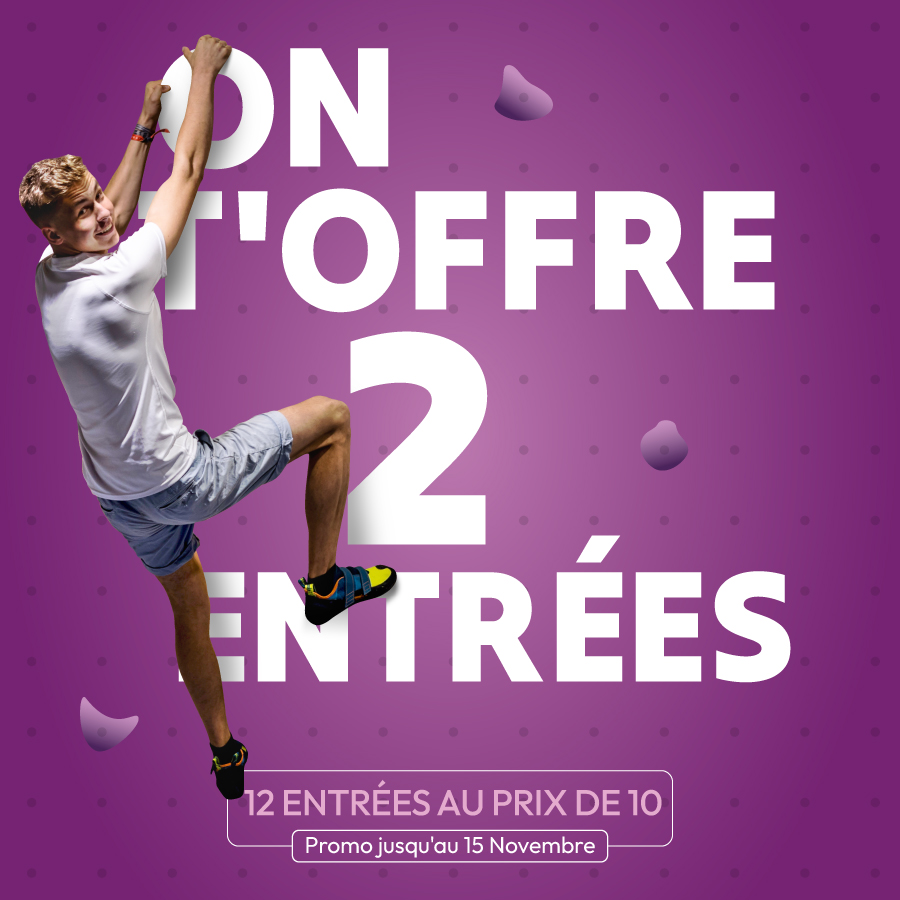 Climb Up Paris Porte d'Italie : 12 entrées au prix de 10
